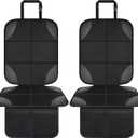 Musclez Car Seat Protectors, Car Seat Covers Waterproof 600D Fabric, Non-Slip Backing & 2 Mesh Pockets Carseat Protector for Baby Child Safety Seats, Pets, Automotive Interior Protection, Pack of 2