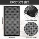 2 Pcs Decorative Aluminum Sheet Union Jack Metal Sheet 12 x 24 Inch Perforated Metal Panels 0.02 Inches Thick Decorative Panels Perforated Mesh Aluminum Sheets for Indoor Outdoor, Black