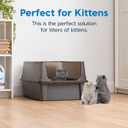 IRIS USA Cat Litter Box XX-Large Open Top with High Sided Walls Tall Scatter Shield Scoop Included Easy Clean Plastic Pan for Big Cats Kittens Multi-Cat Households 30" L x 20" W x 14" H Gray