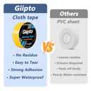 Pickleball Court Tape - 2" x 262 ft Professional Pickleball Marking Kit Yellow Tape for Temporary Court Lines with No Residue Durable Floor Marking Tape for Gym, Driveway, Backyard