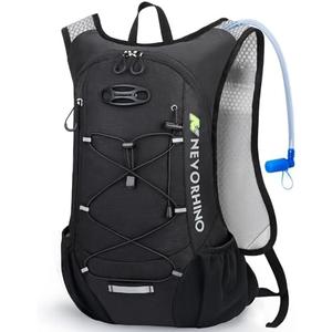 Lightweight Hydration Backpack, Running Backpack with 2L Water Bladder, Hydro Water Daypack for Cycling Hiking Rave for Men Women