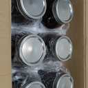 6 Pieces 64 oz Amber Glass Mason Jars Glass Mason Jars Amber Canning Jar Container Set Embossed Half Gallon Fermenting Jars with Airtight Lids for Canning Freezing Preserving Beverages Jar Decor