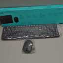 Logitech MK235 Wireless Keyboard and Mouse Combo for Windows, 2.4 GHz Wireless Unifying USB Receiver, 15 FN Keys, Long Battery Life, Compatible with PC, Laptop