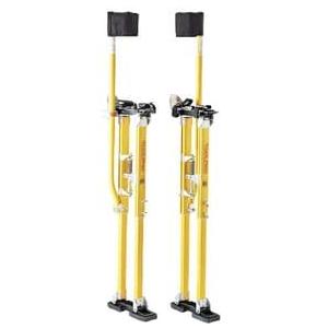 ToolPro Professional Grade Adjustable Drywall Stilts - for Drywall Installation, Painting, and More. Soft Strap Bands to Reduce Soreness and Smoother use (48-64 in., Magnesium)