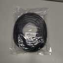 CrocSee 25ft - 1/2 inch Braided Cable Management Sleeve Cord Protector - Self-Wrapping Split Wire Loom for TV/Computer/Home Theater/Engine Bay - Black