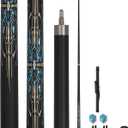 Carbon Fiber Pool Cue Stick 19.5 oz, Professional 10mm Rainbow Tip, 3 * 8 * 8 Joint, Suitable for Billiards and Snooker