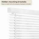 Cordless Light Filtering Mini Blind, 23 x 72 in, Pearl White
