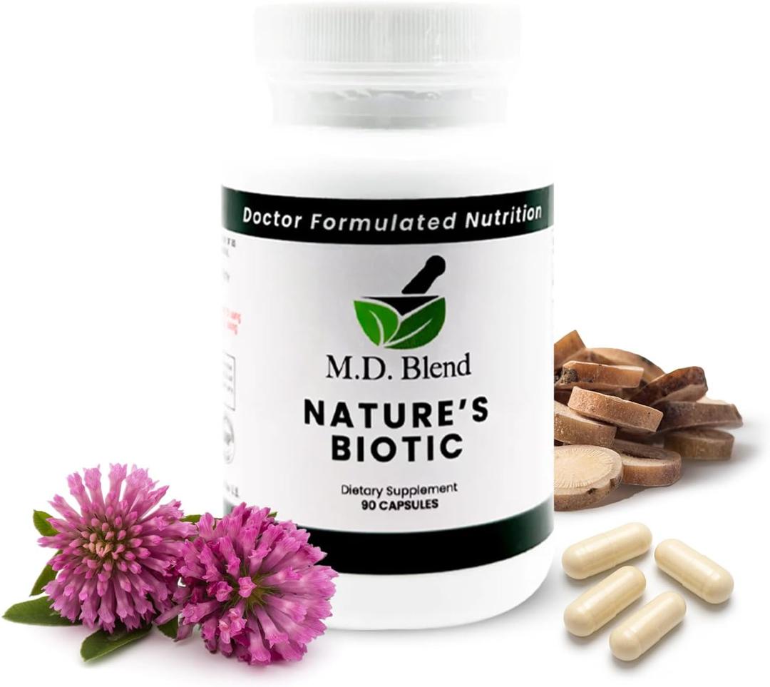 Natures Biotic Berberine Supplement for Daily Wellness Support with Blend of Oregano, Garlic, Vitamins C & B6, Magnesium, and Zinc, 90 Capsules (Pack of 1)