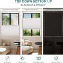 Top Down Bottom Up Shade Cordless Cellular Shades Blackout Blinds for Indoor Windows Room Darkening Window Blinds & Shades Easy to Install 36" W X 72" H (White)