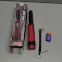 DR.TEK Metal Detector Pinpointer, IP68 Fully Waterproof Underwater Pinpointer Metal Detector with LCD Screen & LED Light 360 Accurate High-Sensitivity Detection, Handheld Wand for Adults & Kids, Red