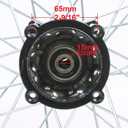 RedCap 16 Inch Steel Rear Rim Wheel for 50cc 125cc 150cc Apollo SSR XR CRF DB17 TaoTao Honda Dirt Pit Bike with 15mm ID Axle Shaft (Black)