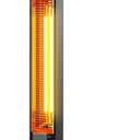 Outdoor Electric Patio Heater, 34-inch 1500W Infrared Tower Heater with Instant Heating, Tip-Over & Overheat Protection, IPX5 Waterproof Space Heater for Patio Garage Workshop Indoor & Outdoor Use (Standard - Carbon Black)