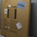 29.5-40.5" Baby Gate for Stairs, Dog Gate for Doorways, Walk Thru Auto Close Metal Baby Safety Gate for The House, Stairs and Doorways, Child Gate Pressure Mounted, Pet Gate for Dog Indoor - White