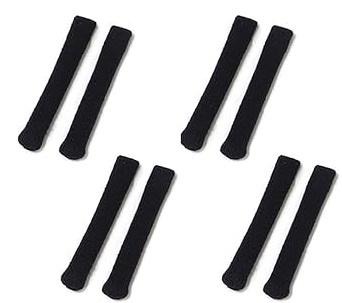 Kmise Soft Knitting Cotton Glasses Ear Cushion, 4 Pairs Eyeglasses Temple Tips Sleeve, Non-Slip Comfortable Elastic For Spectacle Sunglasses Reading Glasses Eyewear,Glasse Grips, anti slip