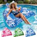 Ornnut XL/L Pool Floats, 3Pack/4Pack Inflatable Pool Floats Adult & Kids, Heavy Duty Pool Floats Chair with Cupholders & 2 Handles, Summer Pool Lounger Pool Floaties for Lakes Beach Water Party