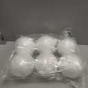 6 Inch Foam Ball,6 Pack White Polystyrene Foam Balls for Craft Making School Solar System Project Wedding Christmas Supply