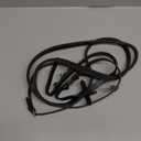 HORZE Thin Rein with Rubber Inside (Horse, Black)