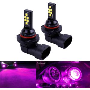 SOCAL-LED LIGHTING 2x HB3 H10 9005 9145 LED Fog Light Bulb for Powersports Advanced 3030 SMD Bright Colorful Daytime Running DRL Lamp, Pink Purple