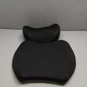 Lumbar & Neck Support Pillow Kit - Black - Back & Neck Support Pillow for Car & Office Chair - Memory Foam Pillow - Ergonomic Pillow for Neck & Back Pain