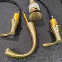 PARLOS Widespread Bathroom Faucet 2 Handles with Pop Up Sink Drain and cUPC Faucet Supply Lines, Brushed Gold, Demeter 1364708