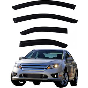 Window Visors Rain Guards fits 2006-2012 Ford Fusion, Out-Channel Window Wind Deflectors Vent Shades Accessories for 2007-2012 Lincoln MKZ, 2006-2010 Mercury Milan, 2006 Lincoln Zephyr, 4 Pcs