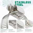 40PCS Hose Clamps Stainless Steel Adjustable 1/2" 3/4"(13-19mm) Worm Gear Hose Clamp, Heavy Duty Metal Small Hose Clamps for Automotive, Pipe, Radiator Plumbing, Fuel Line