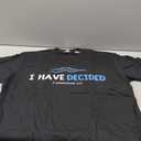 Water Immersion Baptism BAPTIZED; I HAVE DECIDED 2-Cor.5:17 T-Shirt (Small, Black)