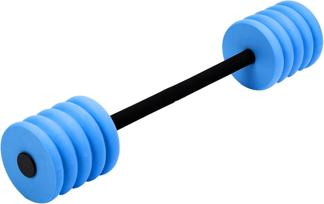 Soulchen Long Aquatic Exercise Dumbbells Foam Water Weights Dumbbell Aquatic Pool Barbells with High Density EVA Foam for Swim Water Aerobics Workouts Loss (29.13 Inch, Blue)