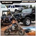 4PCS Adjustable Auto-Stop Tire Deflator Valve Kit,Screw-on Tyre Air Down Tool for 4x4 Off Road Accessories,Jeep,Truck, Pickup