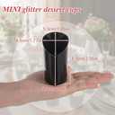 200 Pcs Black Dessert Cups with Spoons Small Plastic Goblets Disposable Parfait Charcuterie Cups Pudding, Mousse Set for Party(3 oz,Triangle)