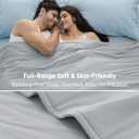 Bedsure Cooling Comforter King Size - Cooling Blankets for Hot Sleepers, Ultra-Soft Summer Comforter, Q-Max>0.45 & GentleSoft Value 204.07, 4X Breathable, Oeko-TEX Certified, Grey, 102x90 Inches