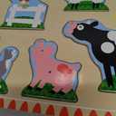 Melissa & Doug Farm Animals Sound Puzzle - Wooden Peg Puzzle with Sound Effects (8 pcs)