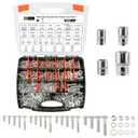 1000PCS Grade 8 Bolt Assortment Kit, Heavy Duty Bolts and Nuts Kit