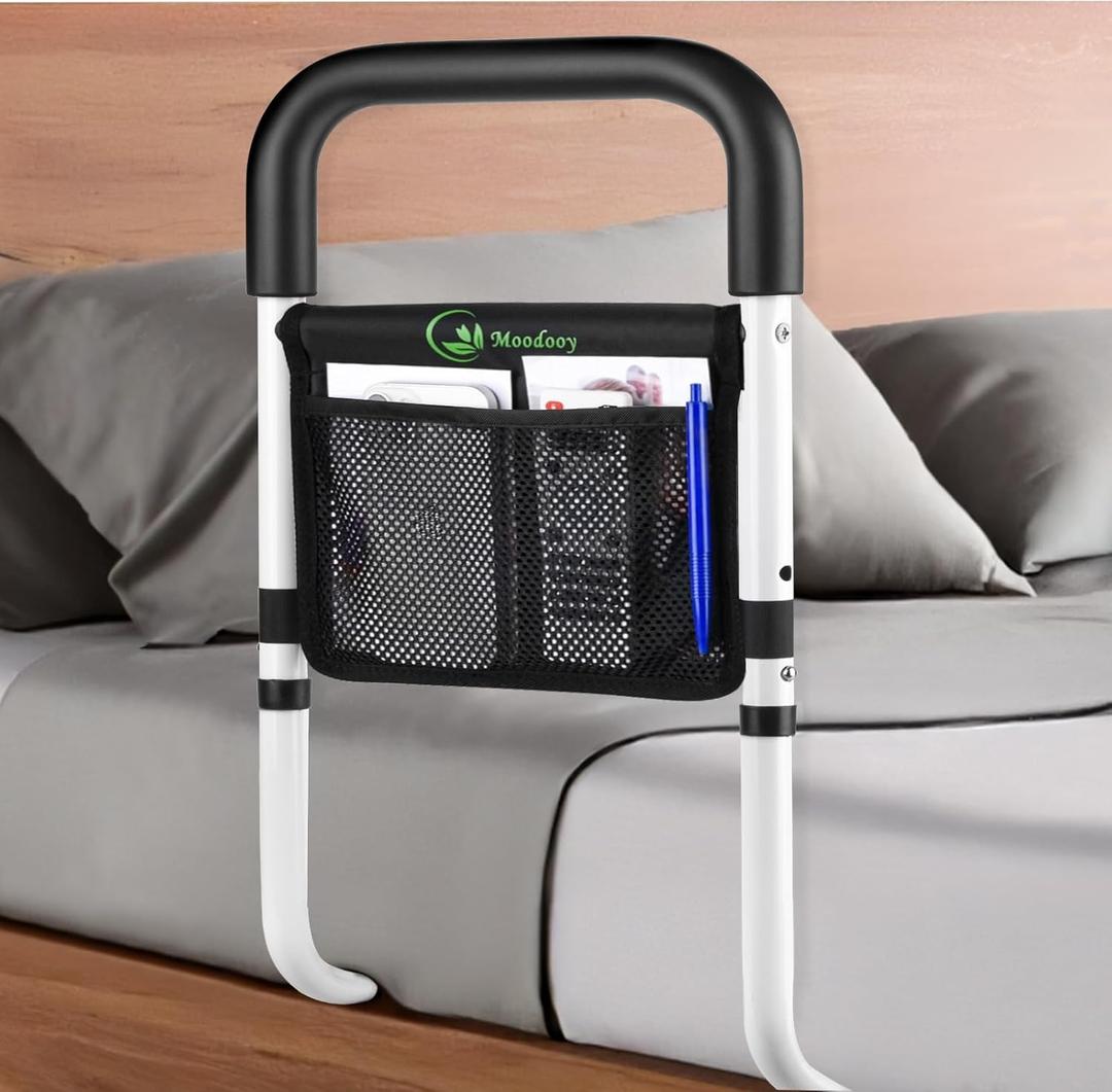 Bed Rails for Elderly Adults Safety,Bed Rail for Seniors,Bed Rails for Queen,Bed Safety Rail for Elderly Adult,Bed Safety Rail with Strap,Adjustable Bed Rail for Elderly,Couch Rail,Sofa Rail (Black)