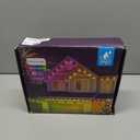 POOFZY Permanent Outdoor Lights for House,150ft RGB+IC Smart Outdoor Decor, 50 Scene Modes,App/Remote Control,IP67 Waterproof,for Christmas,Halloween,Daily & Holiday Party Decor,House Roof Lighting