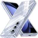 Compatible with Galaxy Z Fold 5 Case, Clear Hard PC Cover | Cute Fashion Simple Never Yellowing Lightweight Matte Protective Slim Bumper Phone Case for Galaxy Z Fold 5(6-82)