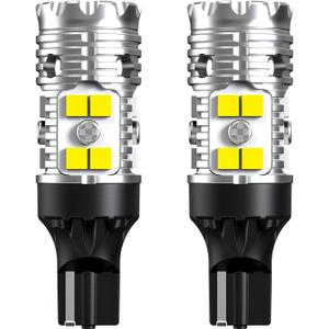 LASFIT 921 LED Bulb Reverse Lights, 912 T15 Back Up Light CANBUS Error Free W16W 906 Reversing Bulb 904 916 6000K Xenon White New Upgrade Design, Plug and Play (Pack of 2)