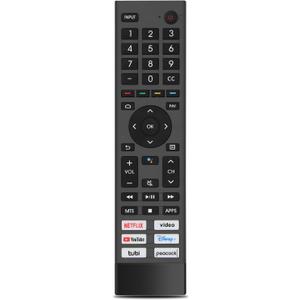 for Hisense Tv Remote Replacement,Universal Remote Control for Hisense Android Smart TVNo Voice, No Pairing Needed-Not for Hisense Fire & Roku TV, for Hisense Black