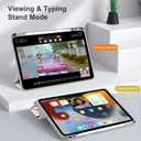 Batianda Hybrid Case for iPad Pro 11-inch 2022 4th M2 2021 (3rd Generation) / iPad Pro 11" 2nd 2020 [Built-in Pencil Holder] Shockproof Cover with Clear Back Shell TPU Bumper,Auto Sleep/Wake,Flowers