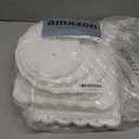 Pack of 10 NWK Cake Stand Set, with 3 x Two-Tier and 3 x Three-Tier Cupcake Stands, 4 x Appetizer Trays, 1 x Tablecloth for Birthday Bridal Baby Shower Party (White)