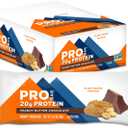 PROBAR - PROTEIN Bar, Peanut Butter Chocolate, Non-GMO, Gluten-Free, Healthy, Plant-Based, Whole-Food Ingredients, Natural Energy (12 Count), BB Date 02/14/2027