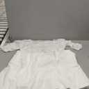 Atnlewhi Womens Vintage Lace Off Shoulder Puffy Swing Dresses Sexy Mini Dress for Party Cocktail, Swing-White, XL