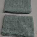 Home Brilliant Throw Pillow Covers for Couch Tweed Chenille Throw Pillow Covers 18x18 Sofa Bench Spring Decorations, 2 Packs, 18 x 18 inches, Greenish Teal