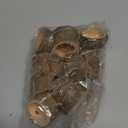 12Pack Wooden Tealight Candle Holder Wood Votive Log Candle Holders Wooden Votive Tea Light Candles Holder for Dining Table(Color:Wood)