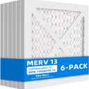 (6 Pack) 10x10x1 Furnace Air Filters, MPR 1900 & FPR 10, MERV 13 Pleated Air Filter (Actual Size: 9.75x9.75x0.75 inch)