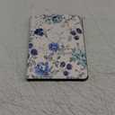 CoBak Stand Case for 7" Kindle Paperwhite 12th Gen 2024 and Kindle Colorsoft with Hand Strap - Compatible with iPhone MagSafe, for Samsung/Belkin/Anker Wireless Charging Pads, Durable, Auto Sleep Wake (Blue Blossom)