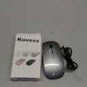 Mouse for Laptop Wireless Bluetooth - MacBook Air Mac Pro PC iPad Optical Rechargeable Silent Mouse with Jiggler Dual Mode Switch Bluetooth 5.2/3.0 and 2.4GHz USB-A and Type-C Receiver, Gray