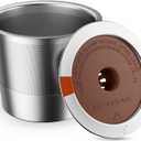 RETHONE K Cup Reusable Coffee Pods, Stainless Steel Reusable K Cups Compatible with Keurig 1.0 & 2.0 Coffee Machines Brewers Refillable K Cups (1 Pack)