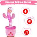 SANJOIN Dancing Talking Cactus Toy for Baby Toddlers, Baby Girl Toys 18 Months+, Adjustable Volume, Mimicking, Recording & Singing. Baby Toys for Girls, Interactive Gifts for 1 Year Old Girl
