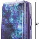 American Tourister Moonlight Hardside Expandable Luggage with Spinner Wheels, Cosmos, Checked-Medium 24-Inch
